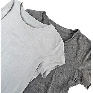 Free Fly Bamboo Blend Shirt Lot of 2 Mens Medium Heather Grey Short Sleeve Tees